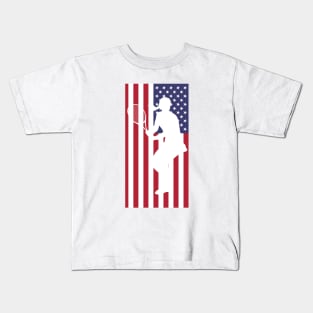 US Open Tennis Silhouette Kids T-Shirt